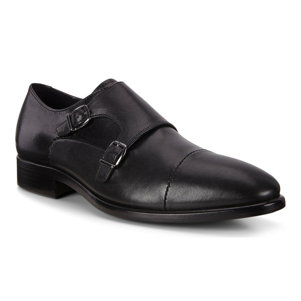 Zapatos De Vestir Hombre - ECCO Vitrus Mondial Double Monk Strap - Negros - LFD430729